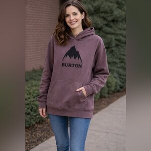 Burton Men's Dark Brown Hoodie with Logo